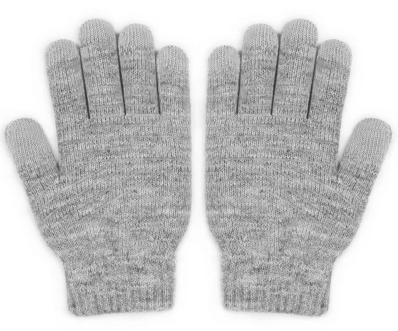 Mănuși senzoriale Moshi Digits Touchscreen Gloves, Medium, Gri deschis