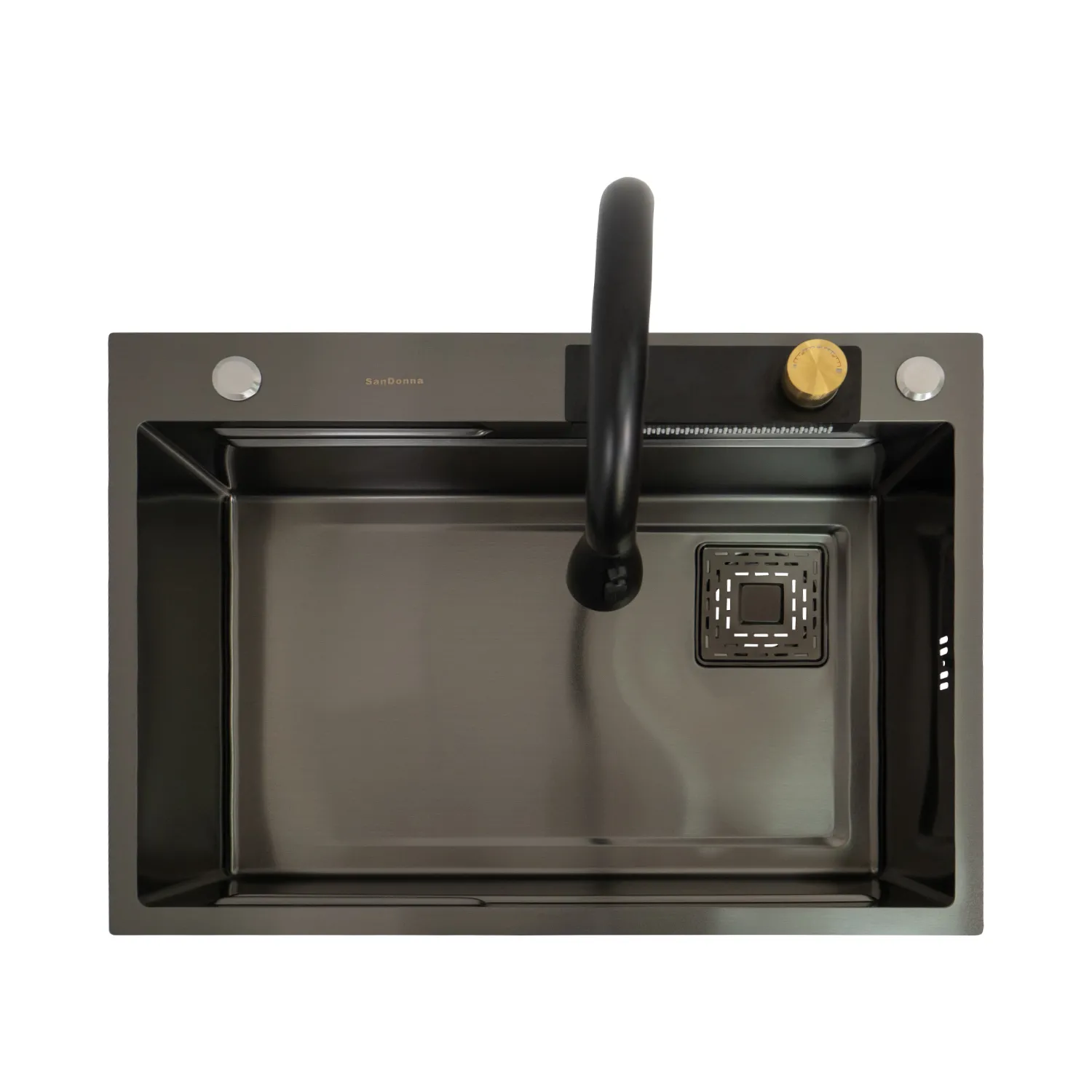 Chiuveta handmade SanDonna HD6850 (Negru)