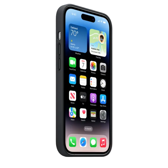Original iPhone 14 Pro Leather Case with MagSafe - Midnight