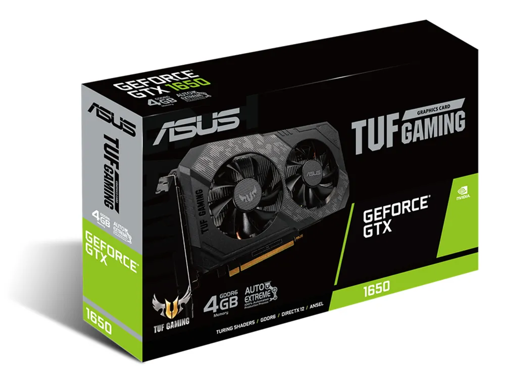 Placă Video ASUS TUF-GTX1650-4GD6-GAMING,  4GB GDDR6 128bit