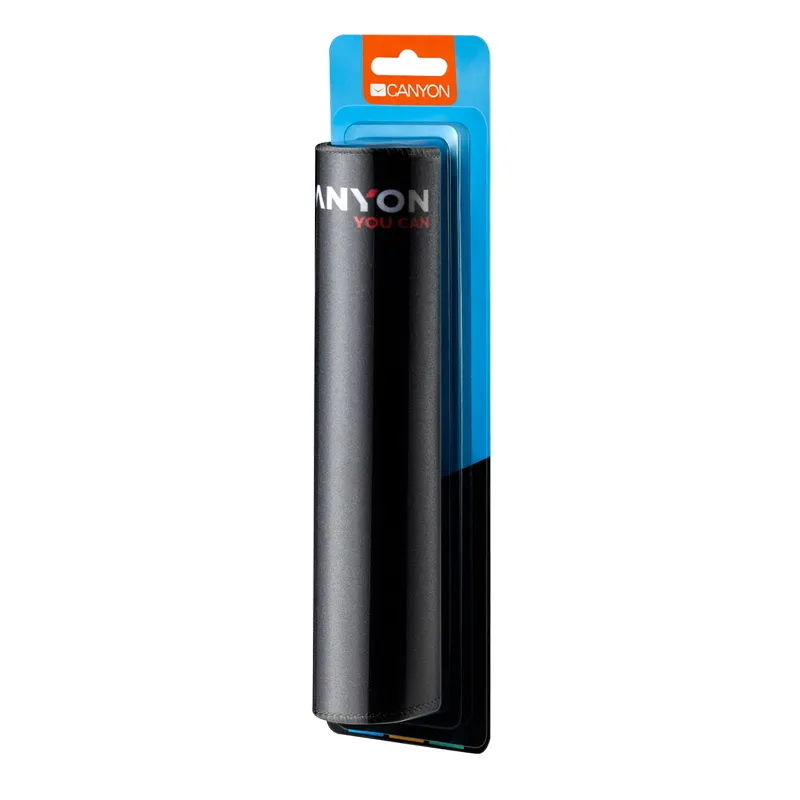 Mouse Pad Canyon MP-4, 350×250×3mm, Low-friction surface, Anti-slip natural rubber base, Black