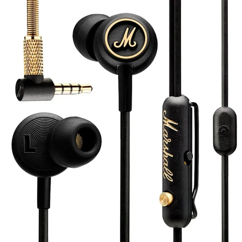 Căști Marshall MODE EQ, Negru/Auriu