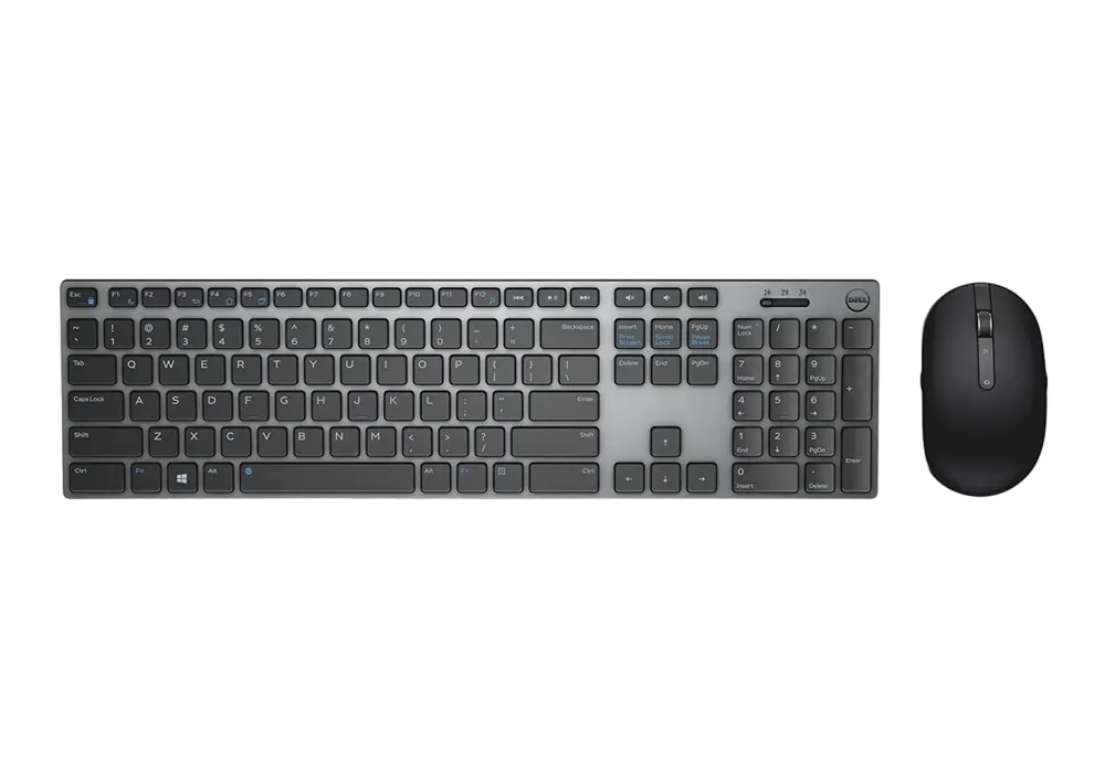 Set Tastatură + Mouse DELL KM717, Fără fir, Negru/Gri