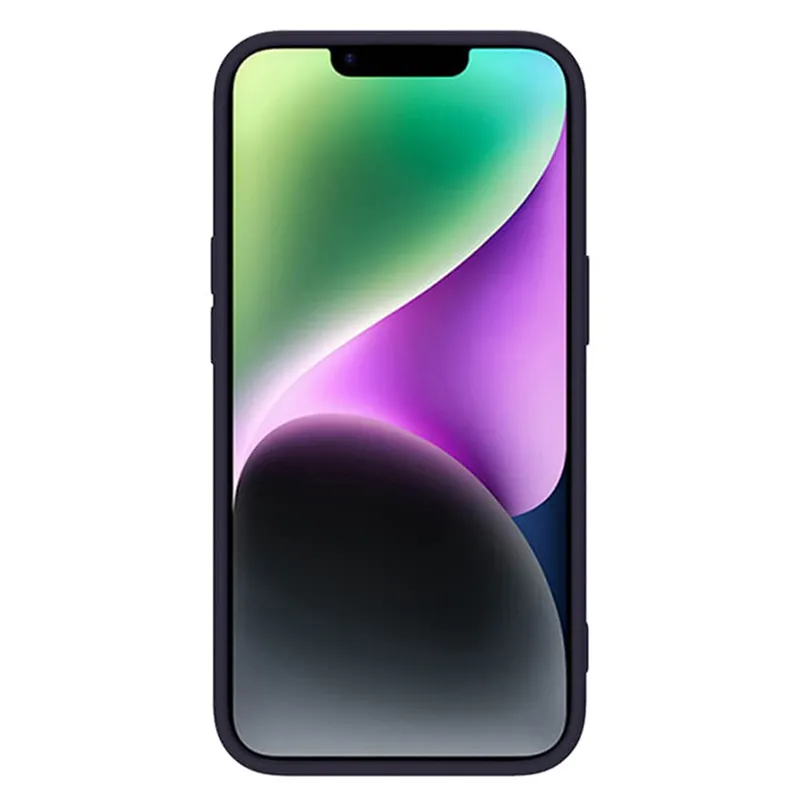 Husă Nillkin iPhone 14 CamShield Silky Magnetic Silicone, Violet închis