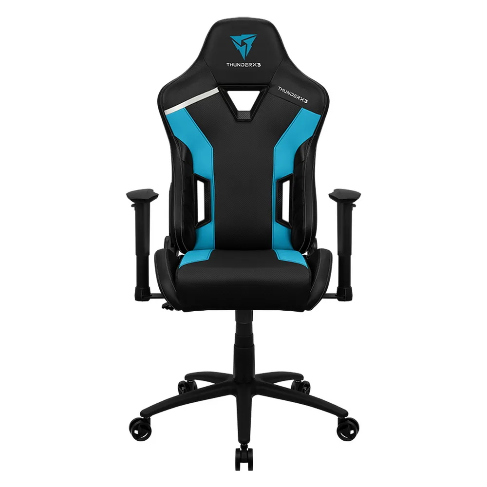 Scaun Gaming ThunderX3 TC3, PU Piele, Negru/Albastru