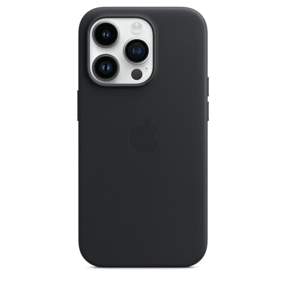 Original iPhone 14 Pro Leather Case with MagSafe - Midnight