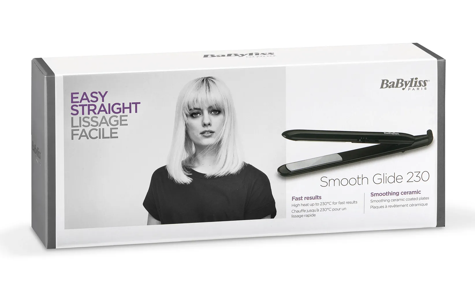 Placă de îndreptat părul BaByliss Smooth Glide ST240E, Negru