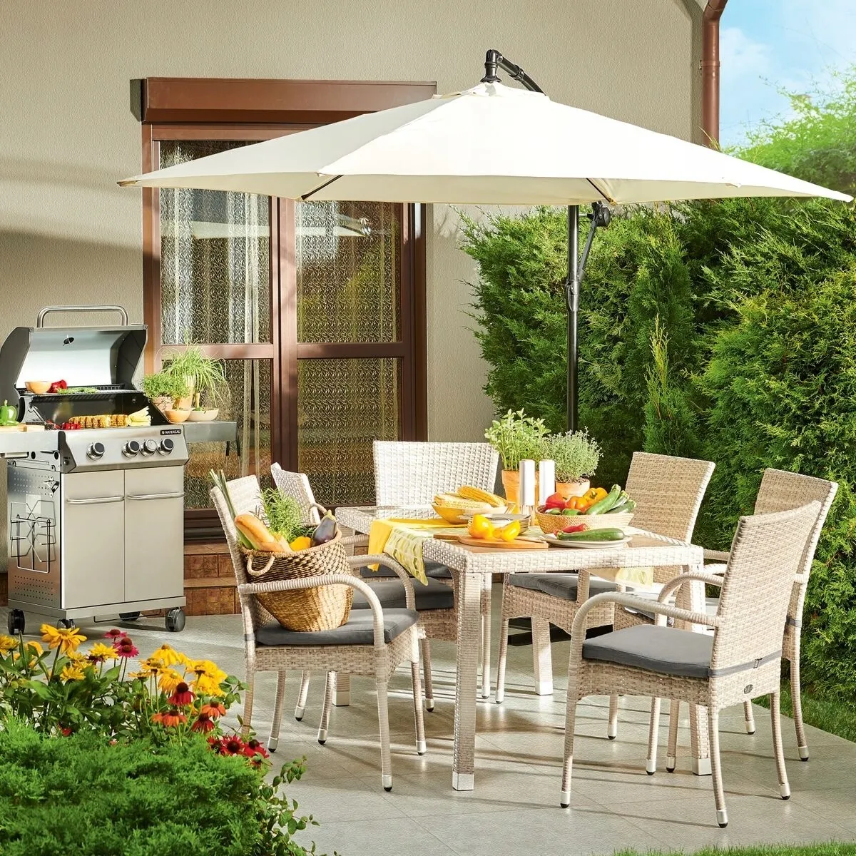 Umbrela JUMI 300 cm (taupe)