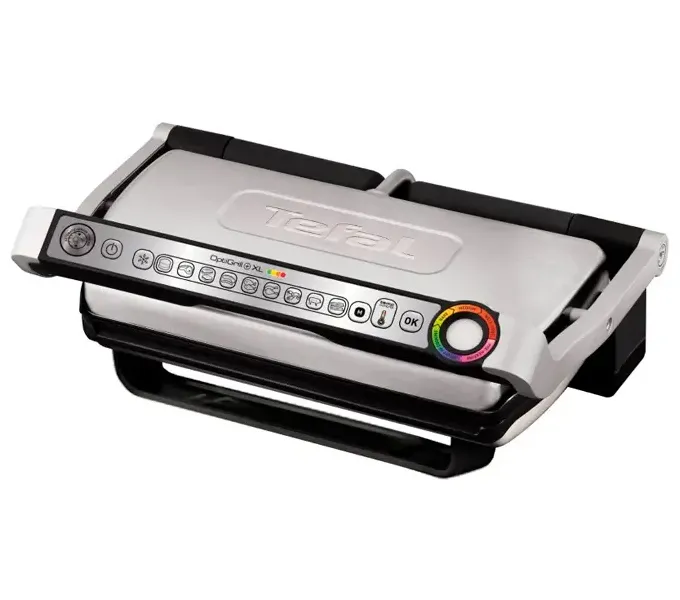 Grătar electric Tefal OptiGrill+ XL Snacking & Baking, 2000W, Argintiu