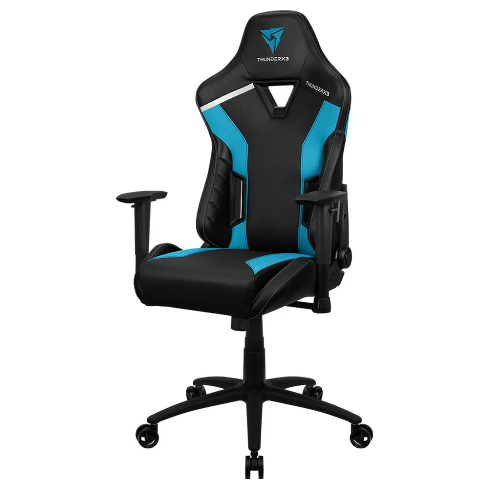 Scaun Gaming ThunderX3 TC3, PU Piele, Negru/Albastru