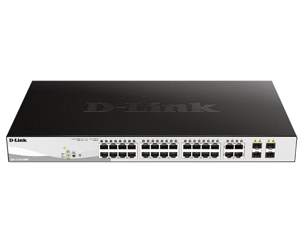 Comutator PoE D-Link DGS-1210-28MP, 24x IEEE 802.3af/at