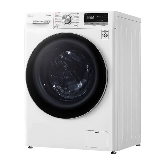Mașină de spălat LG F4WV509S1E, 9kg, Alb