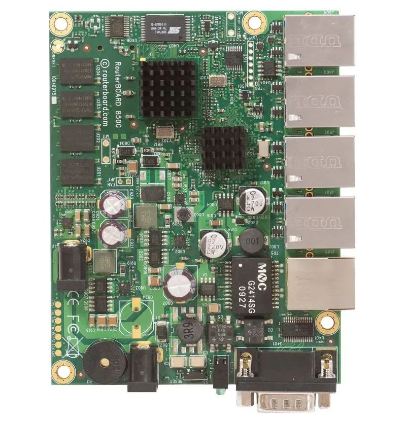 Placă de bază MikroTik RB850Gx2, Negru