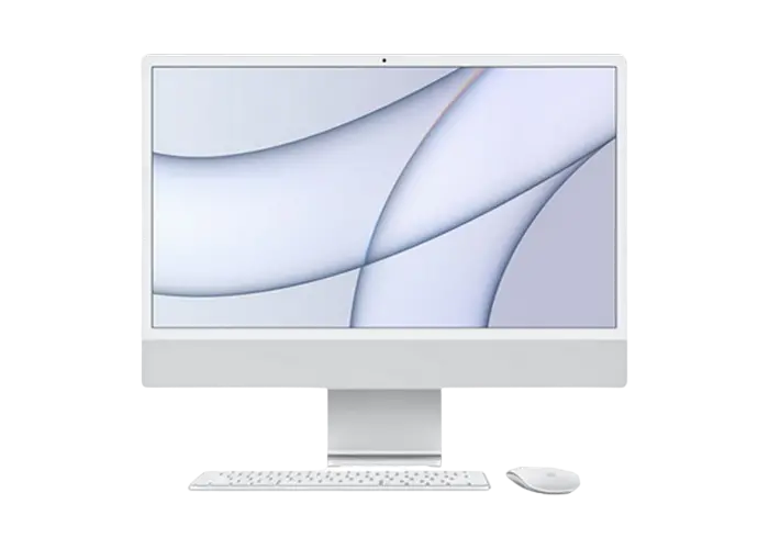 Computer All-in-One Apple iMac A2438, M1 with 8-core CPU and 8-core GPU, 16GB/512GB, Mac OS Big Sur, Argintiu