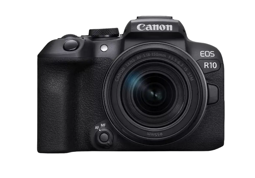 Aparat Foto Mirrorless Canon EOS R10 + RF-S 18-150mm IS STM & Adapter, Negru