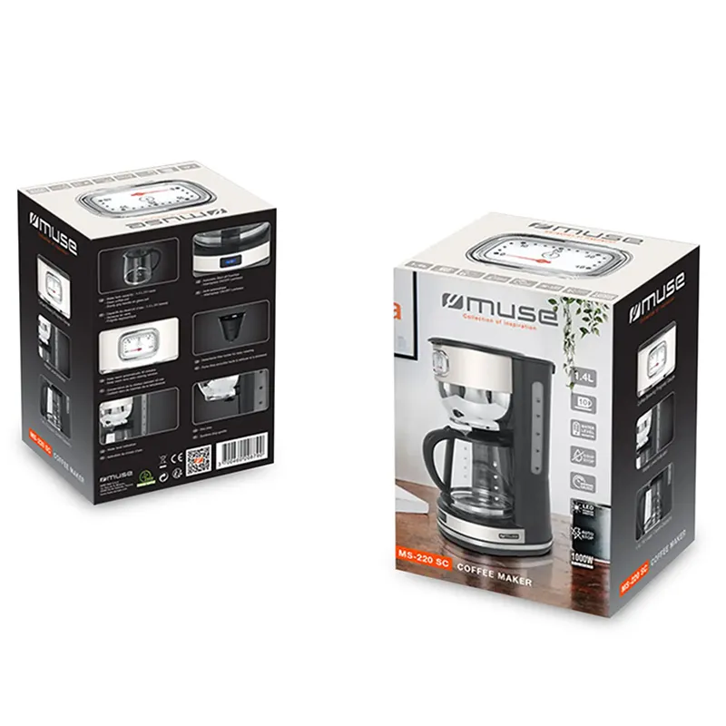Cafetieră MUSE MS-220 SC, 1000W, Bej