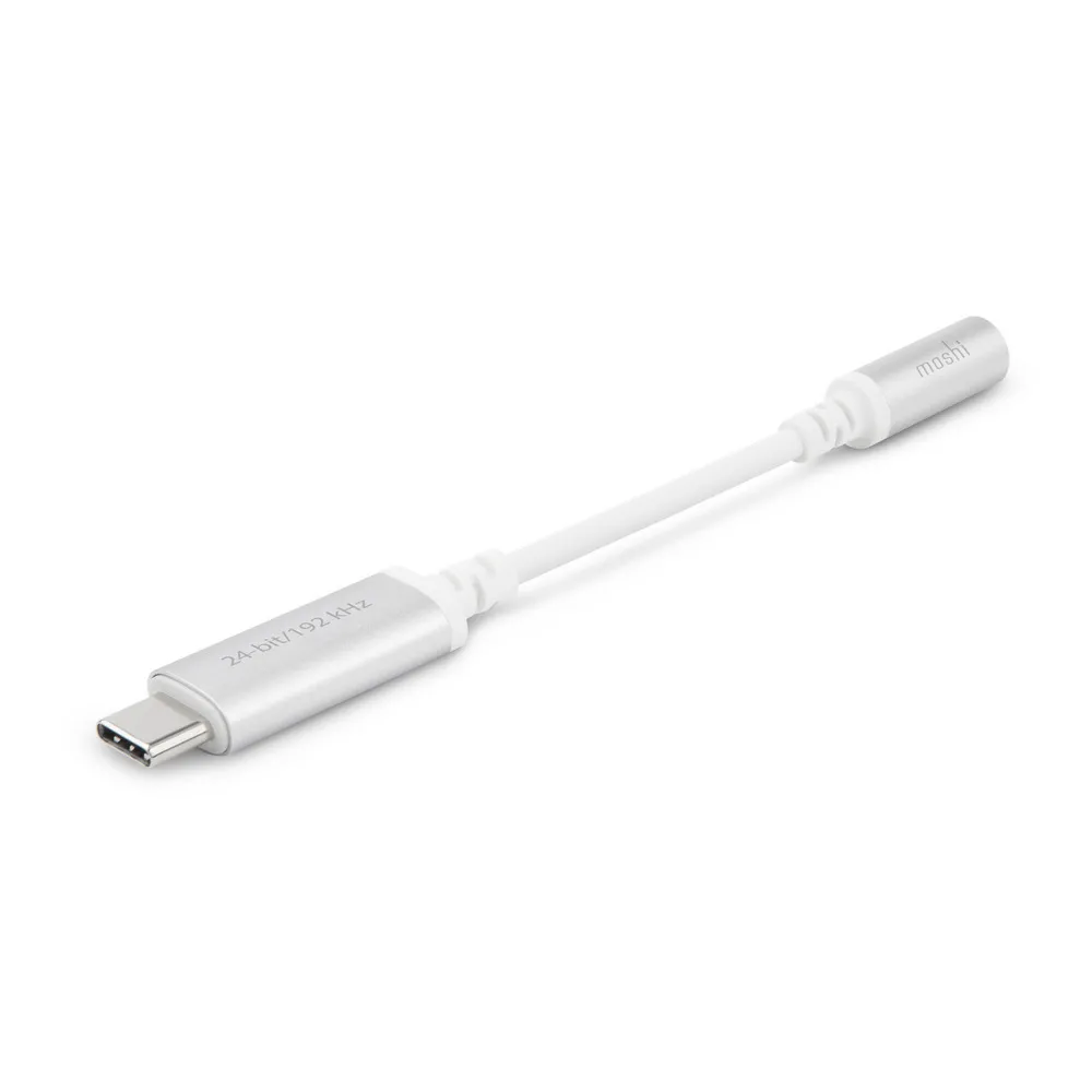 Audio Adapter MOSHI Type-C M / jack 3.5mm F, Silver
