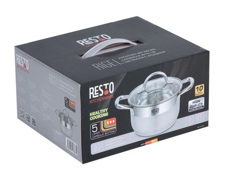 Cratiță RESTO 92102, 1,9L, Oțel inoxidabil