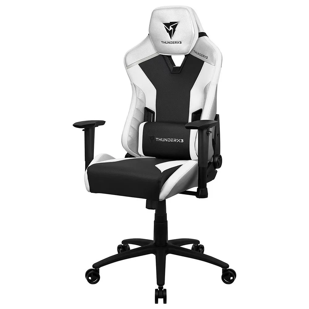 Scaun Gaming ThunderX3 TC3, PU Piele, Alb