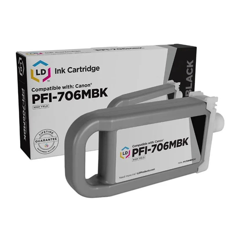 Cartuș de cerneală Canon PFI-706, 700ml, Negru mat