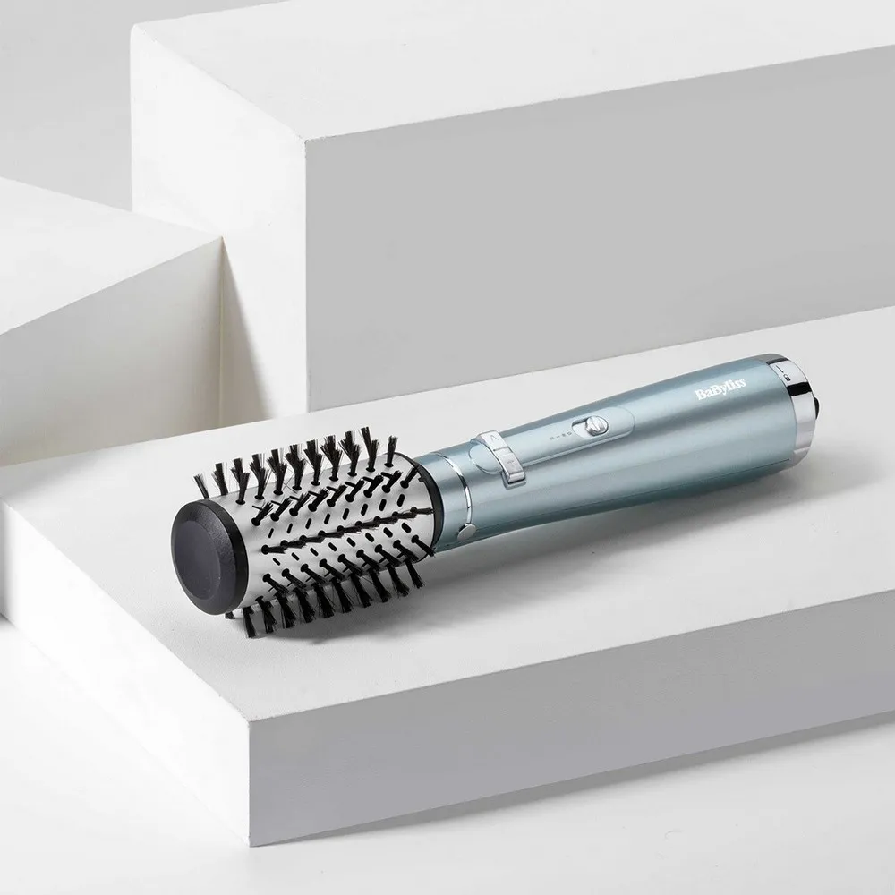 Uscător de păr-perie BaByliss Hydro Fusion AS773E, 700 W, Albastru deschis