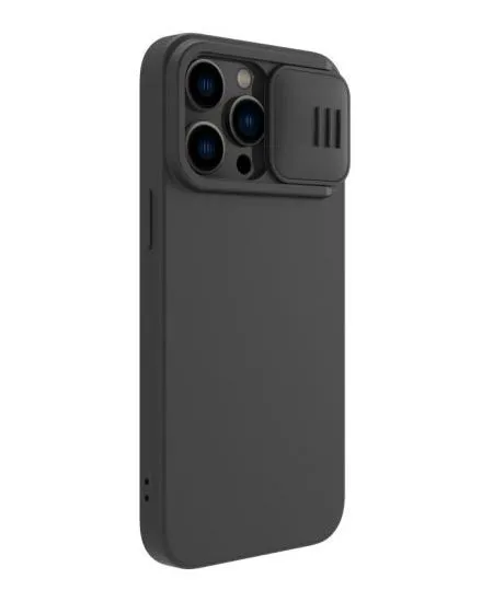 Husă Nillkin iPhone 14 Pro Ma CamShield Silky Magnetic Silicone, Elegant Black