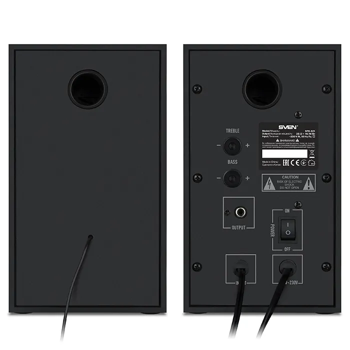Boxe pentru calculator 2.0 SVEN SPS-621, Negru