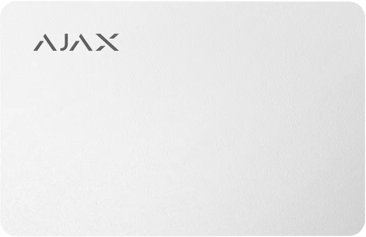 Card securizat fără contact Ajax Pass, Alb