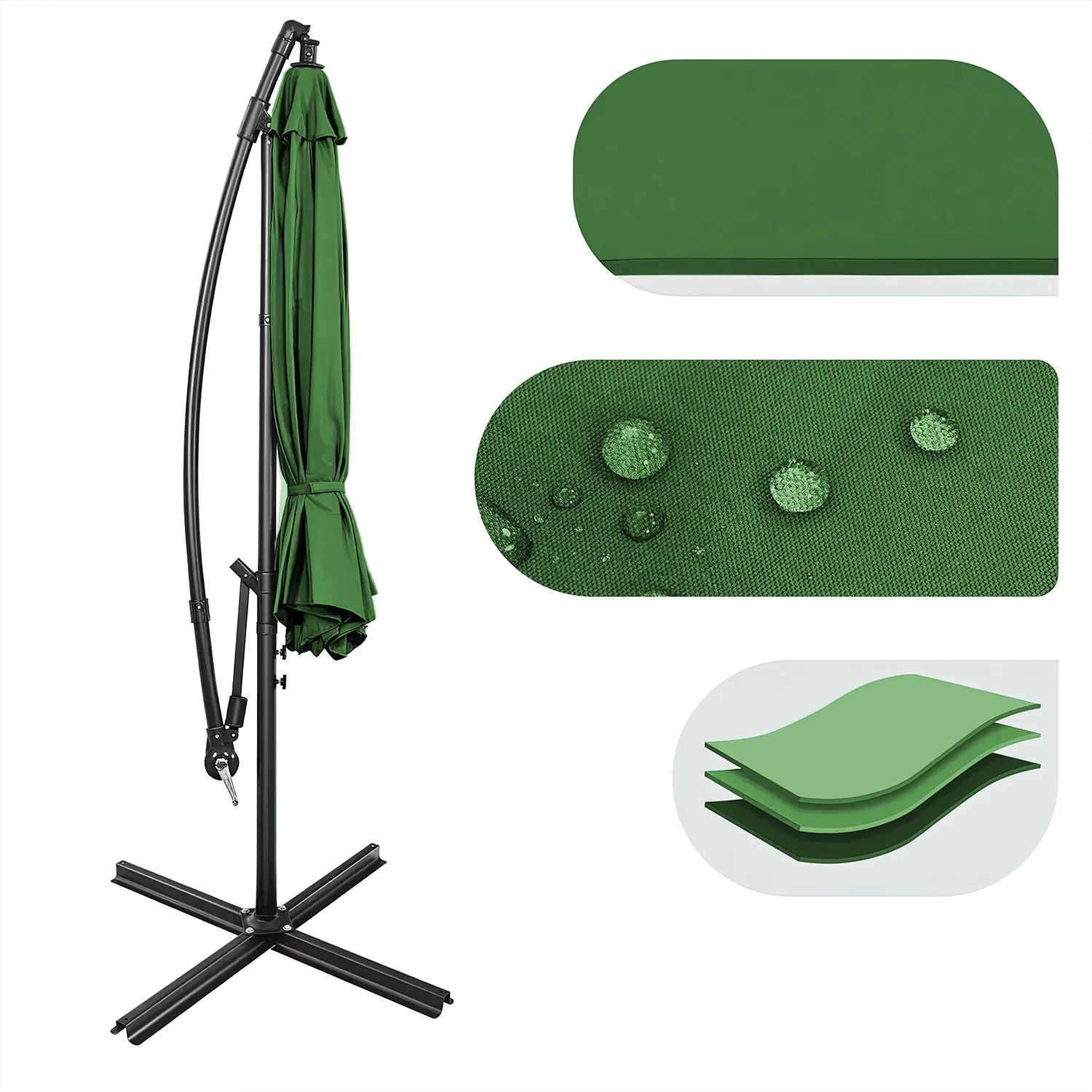 Umbrela de gradina Marbella (verde)