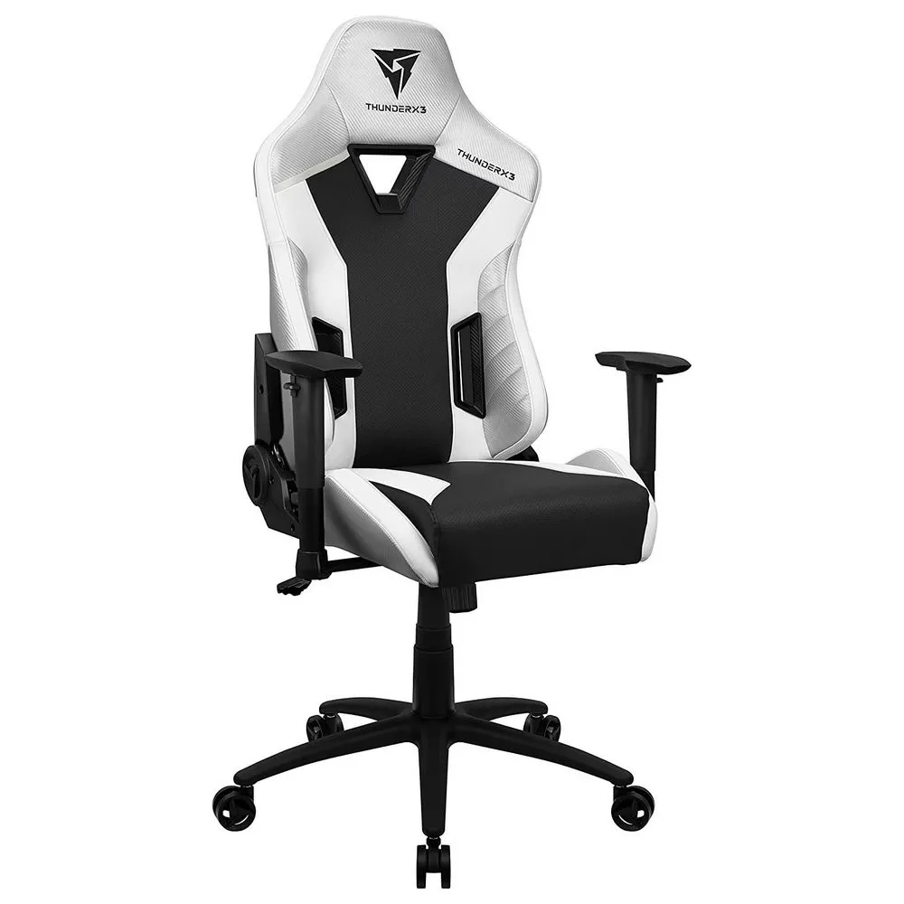 Scaun Gaming ThunderX3 TC3, PU Piele, Alb
