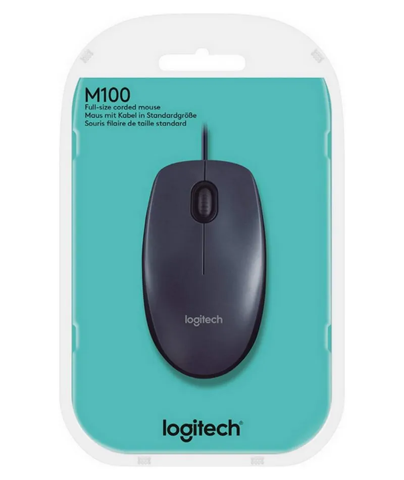 Mouse Logitech M100, Gri