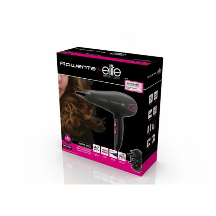 Uscător de păr Rowenta Infini Pro elite CV8722D0, 2200 W, Negru