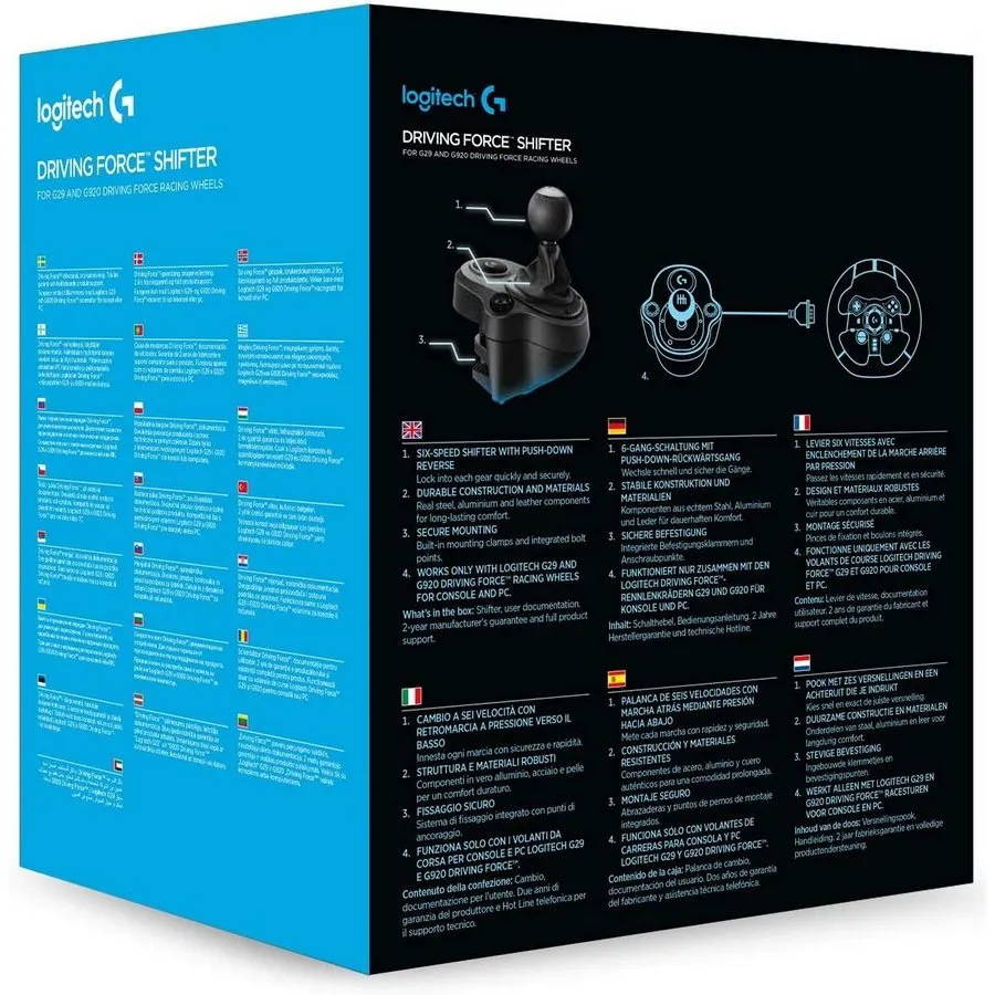 Schimbător de viteze Logitech G29/G920, Negru