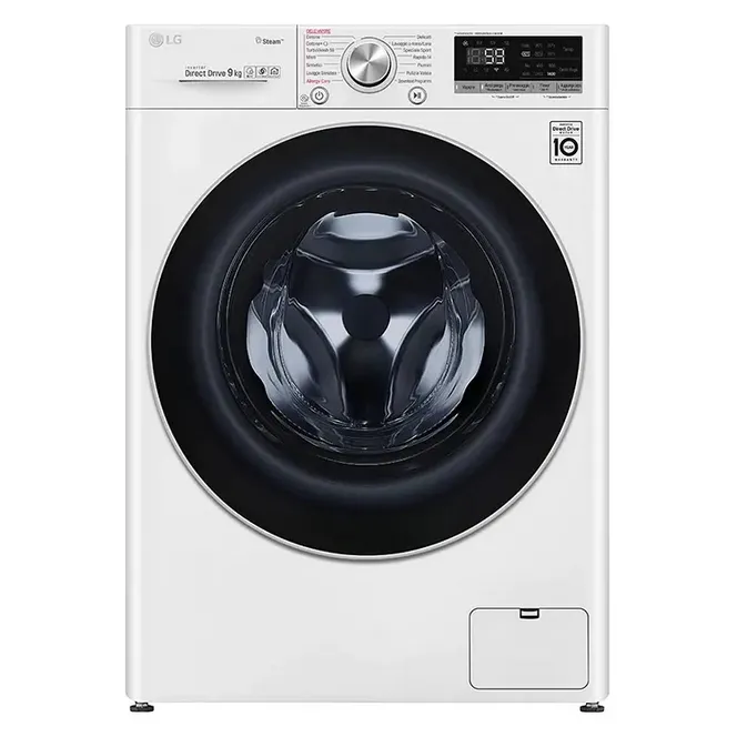 Mașină de spălat LG F4WV509S1E, 9kg, Alb