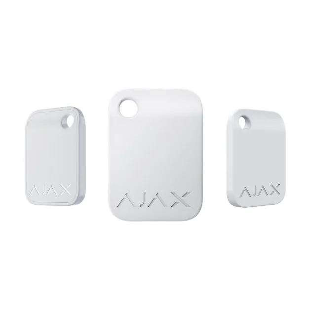 Cheia de securitate fără contact Ajax Tag, Alb