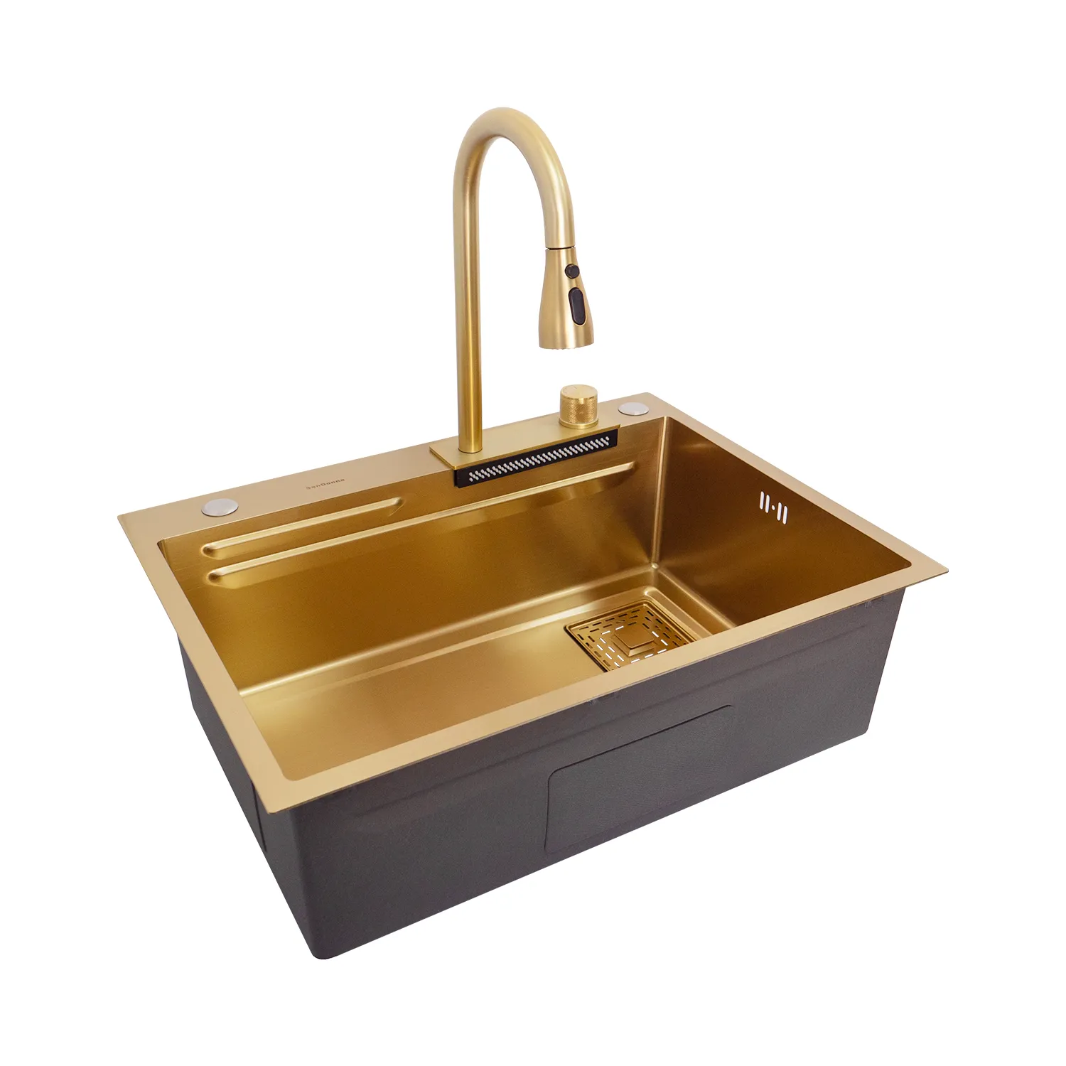 Chiuveta handmade SanDonna HD6850 (Auriu)