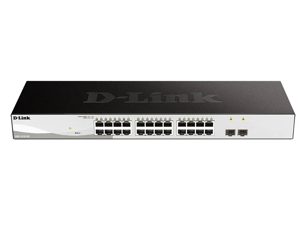 Switch de rețea D-Link DGS-1210-26, 24x 10/100/1000 Mbps, 2x SFP