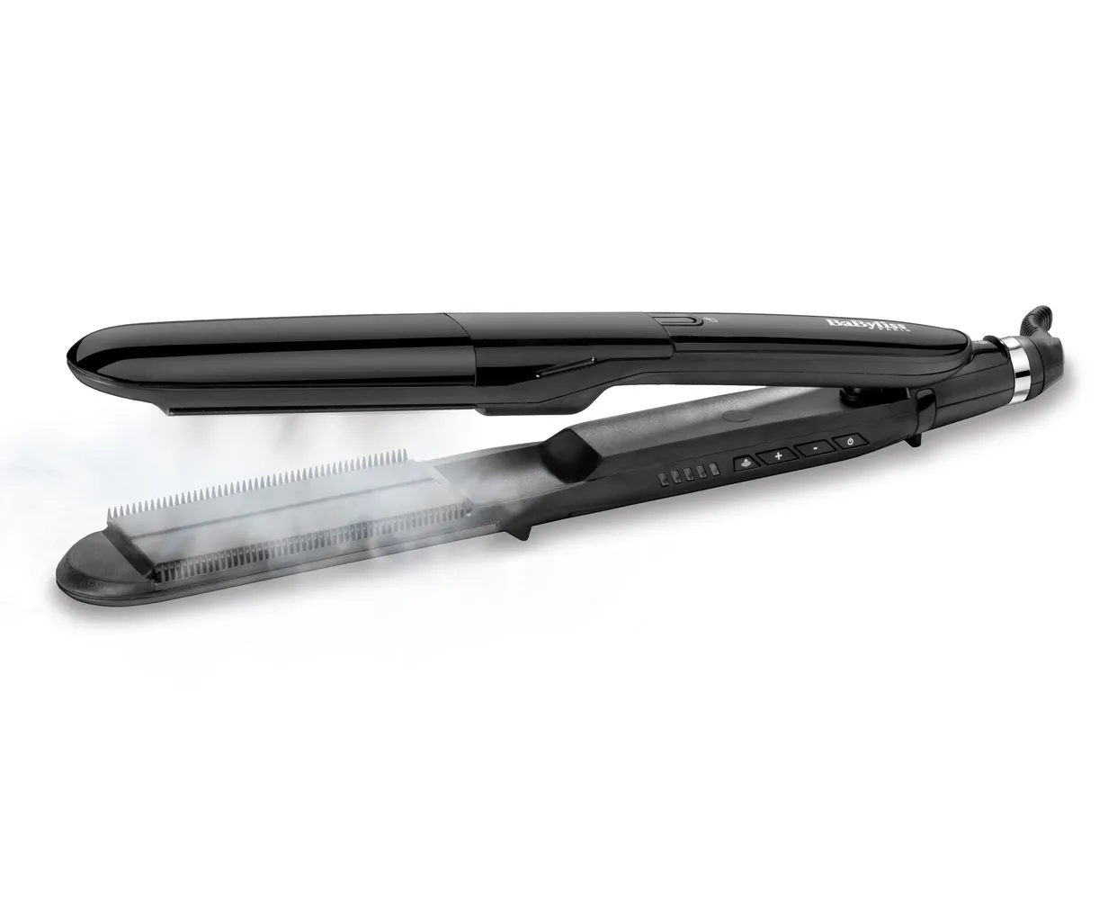 Placă de îndreptat părul BaByliss Steam Straight ST492E, Negru