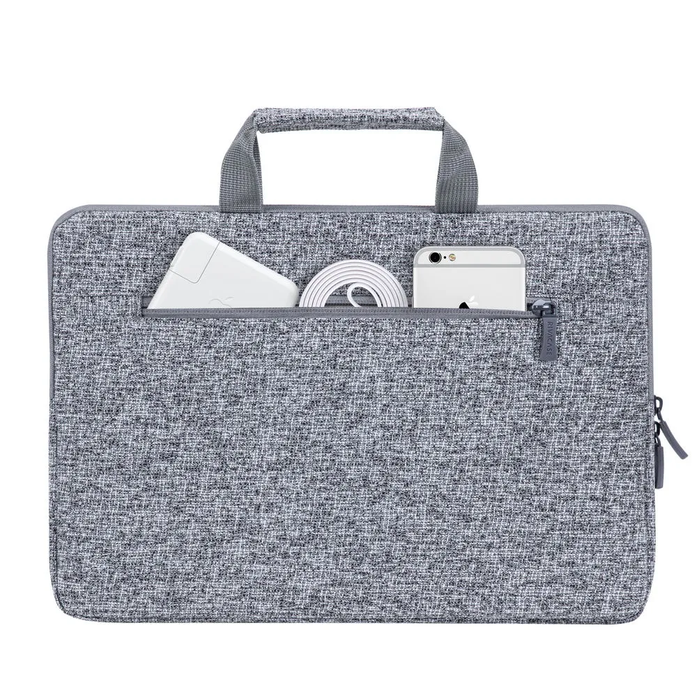 Husă universală pentru Laptop RivaCase Anvik, 13.3", Poliester, Gri