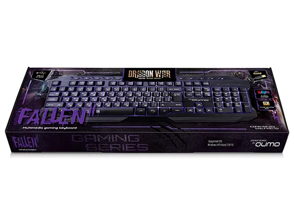 Tastatură QUMO Fallen II, Cu fir, Negru