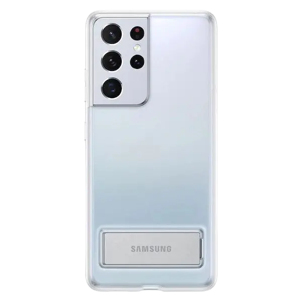 Husă Samsung Clear Standing Cover for Galaxy S21 Ultra, Transparent