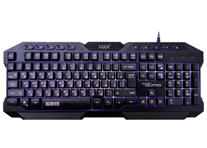 Tastatură QUMO Fallen II, Cu fir, Negru