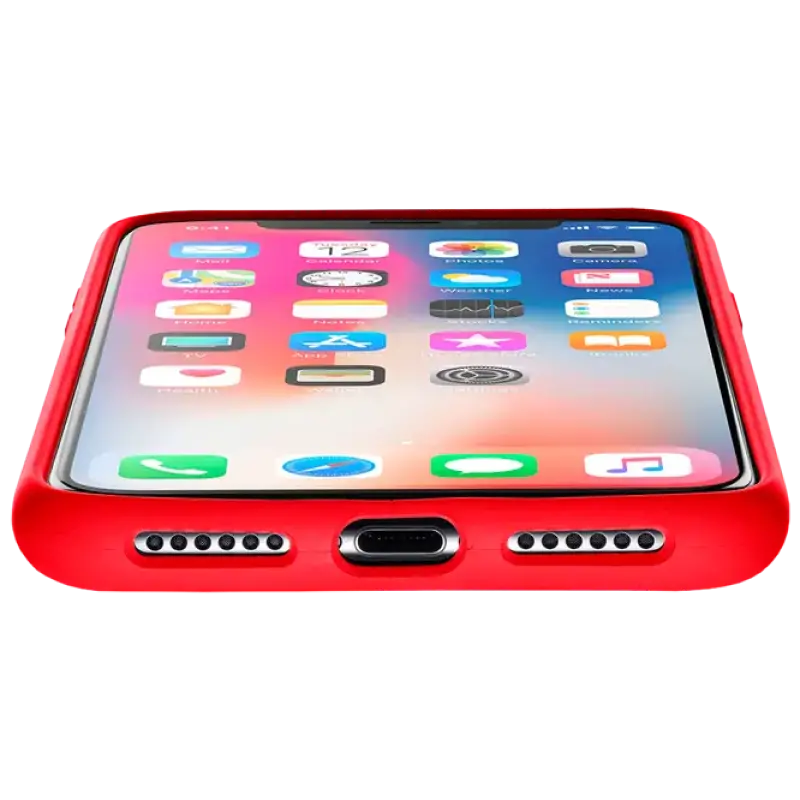 Husă Cellularline Sensation - iPhone XS/X, Roșu