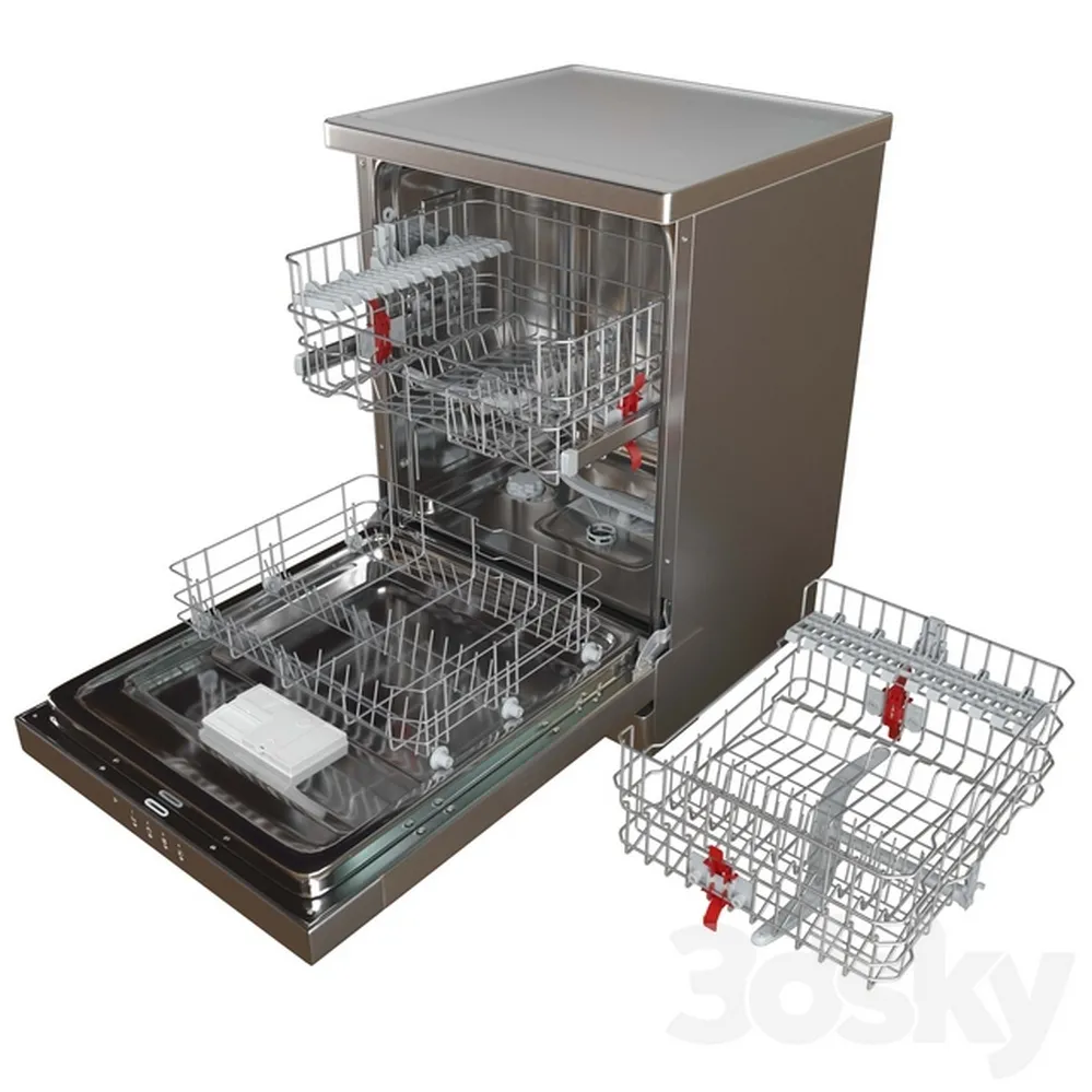 Mașină de spălat vase Hotpoint-Ariston HFC 3B19 X, Argintiu