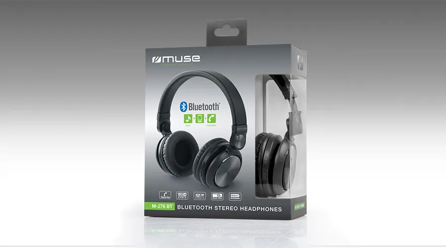 Căști MUSE M-276 BT, Negru