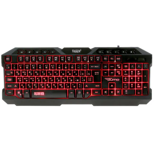 Tastatură QUMO Fallen II, Cu fir, Negru
