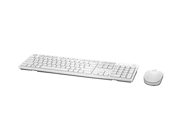 Set Tastatură + Mouse DELL KM636, Fără fir, Alb