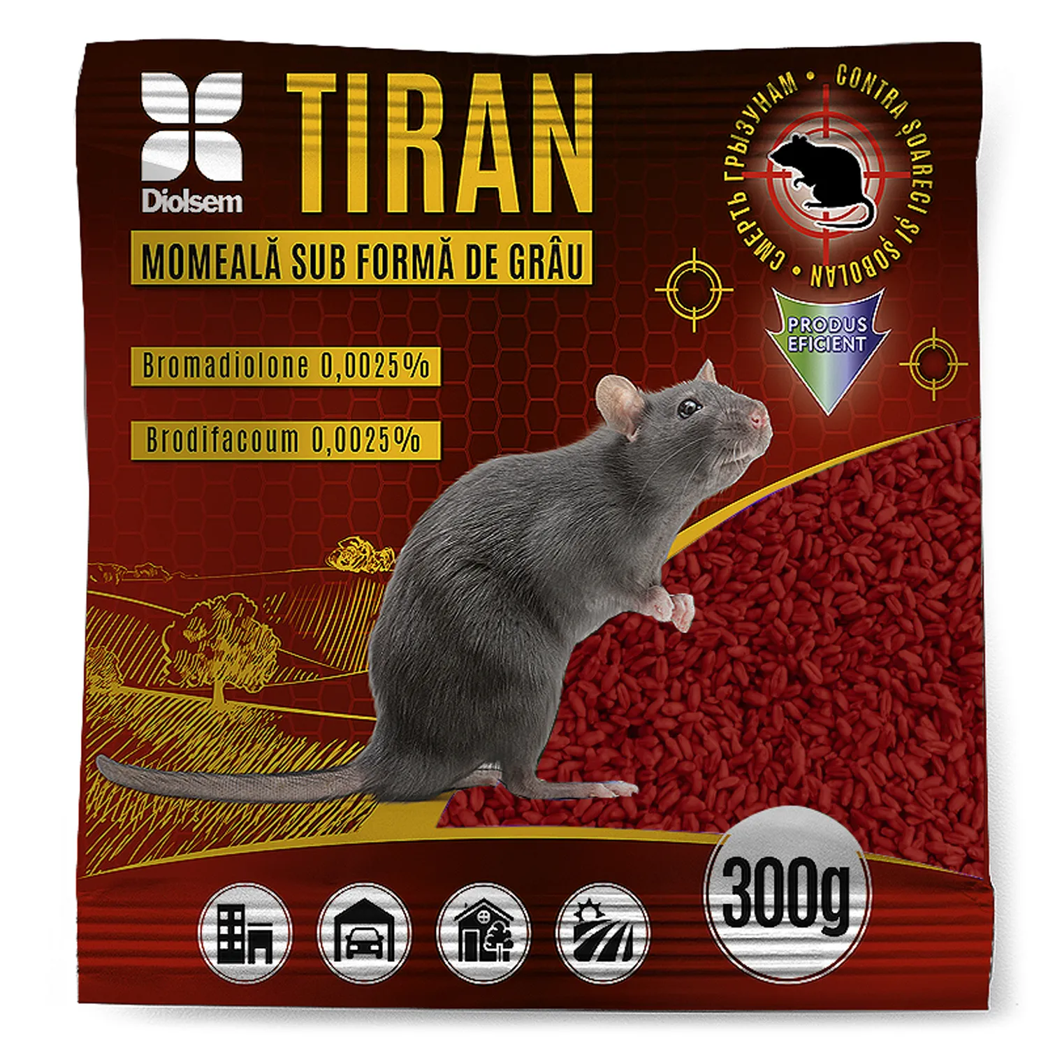 Otrava momeala contra soareci (griu rosu) 300g