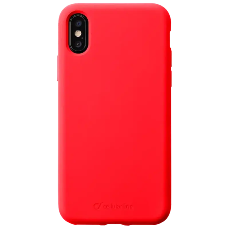 Husă Cellularline Sensation - iPhone XS/X, Roșu
