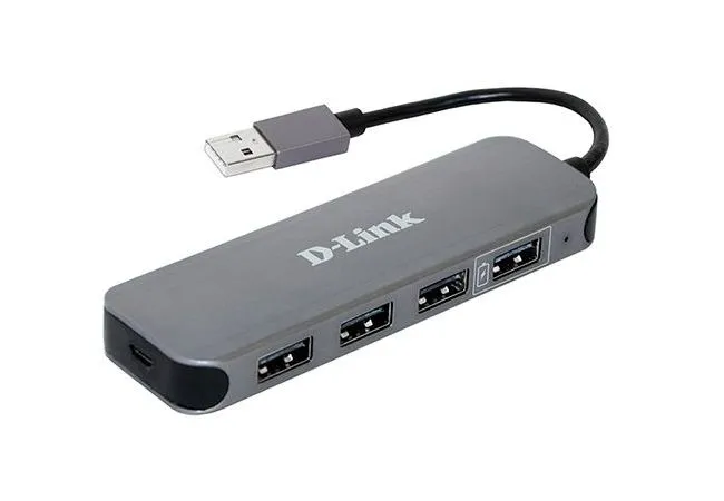 Adaptor Hub D-Link DUB-H4, Gri